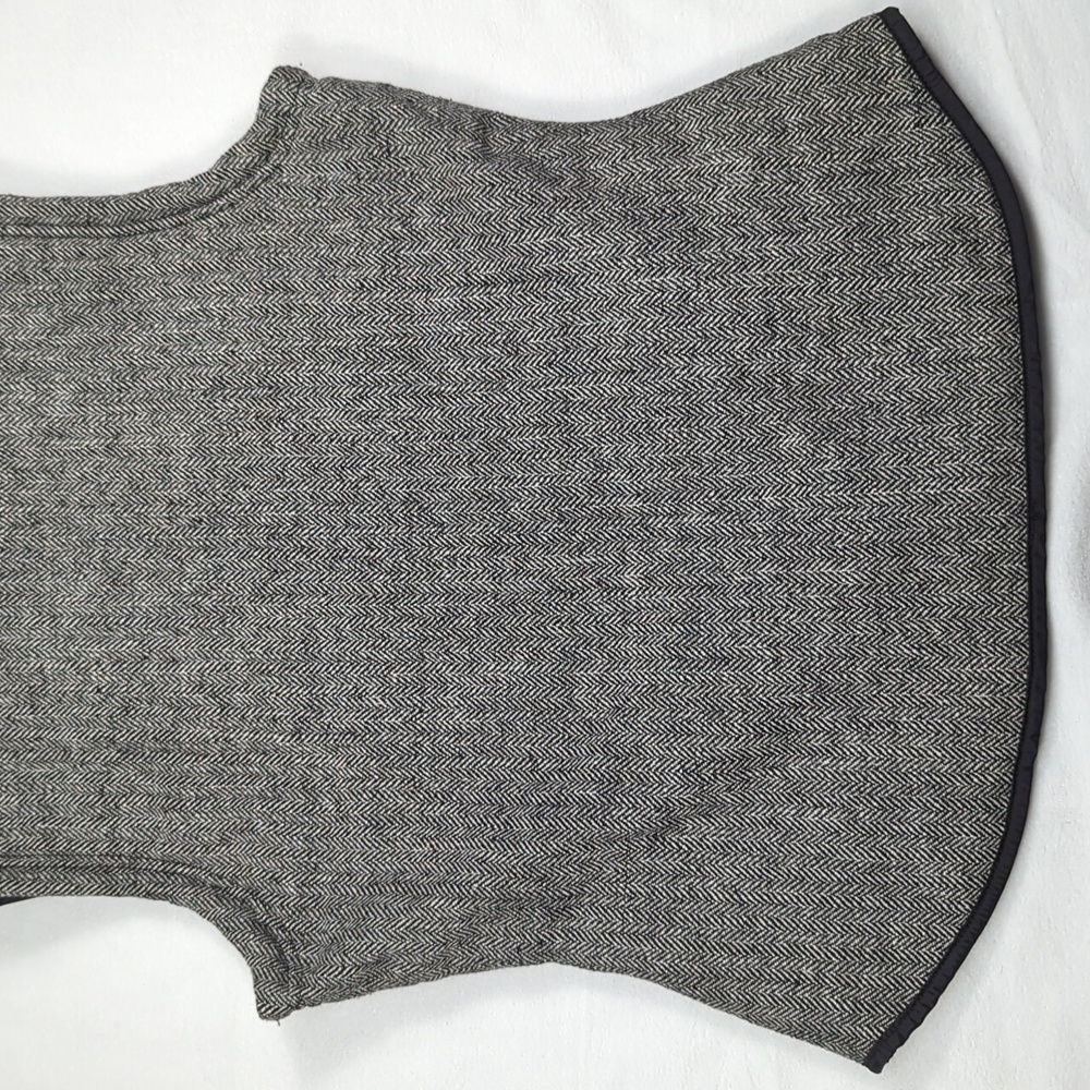 Prana Sadi Full Zip Reversible Hooded Puffer‎ Vest Herringbone Tweed Womens Med - Picture 5 of 7